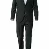 DIGEL Anzug slim line 99832/Allan+Apollo/10 Slim Fit, Schurwolle Super100, Schwarz -Anzüge & Westen Geschäft 204055 norm