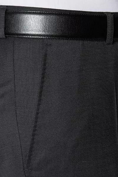 Carl Gross Hose Sascha 40/017S1/332023/83 Modern Fit, Schurwolle Super120, Anthrazit meliert, Anthrazit 4 Carl Gross Hose Sascha 40/017S1/332023/83 Modern Fit, Schurwolle Super120, Anthrazit meliert, Anthrazit – Bild 2