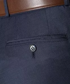 Carl Gross Hose Sascha 40/017S1/332023/63 Modern Fit, Schurwolle Super120, Dunkelblau meliert, Marine -Anzüge & Westen Geschäft 204424 norm3