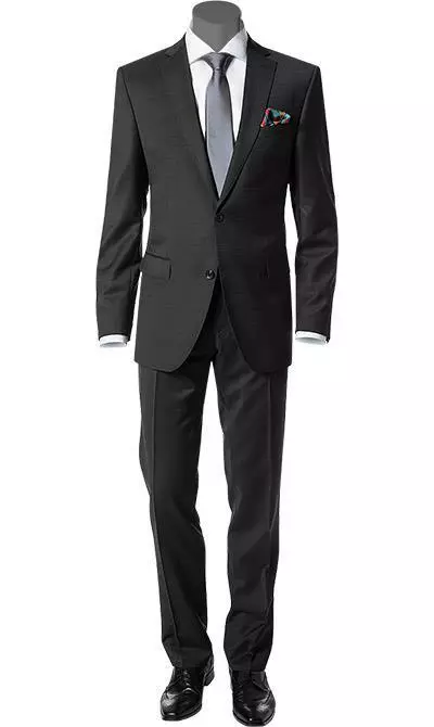 Carl Gross Anzug 40/017S1/323012+332023/83 Modern Fit, Schurwolle Super120, Anthrazit meliert, Anthrazit 3 Carl Gross Anzug 40/017S1/323012+332023/83 Modern Fit, Schurwolle Super120, Anthrazit meliert, Anthrazit