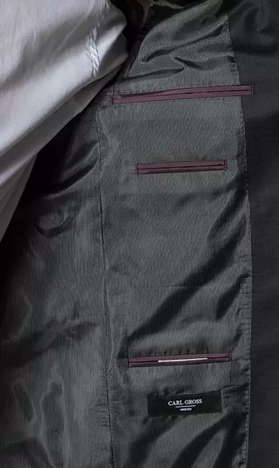 Carl Gross Anzug 40/017S1/323012+332023/83 Modern Fit, Schurwolle Super120, Anthrazit meliert, Anthrazit 7 Carl Gross Anzug 40/017S1/323012+332023/83 Modern Fit, Schurwolle Super120, Anthrazit meliert, Anthrazit – Bild 5