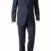 Carl Gross Anzug 40/017S1/323012+332023/63 Modern Fit, Schurwolle Super120, Dunkelblau meliert, Marine