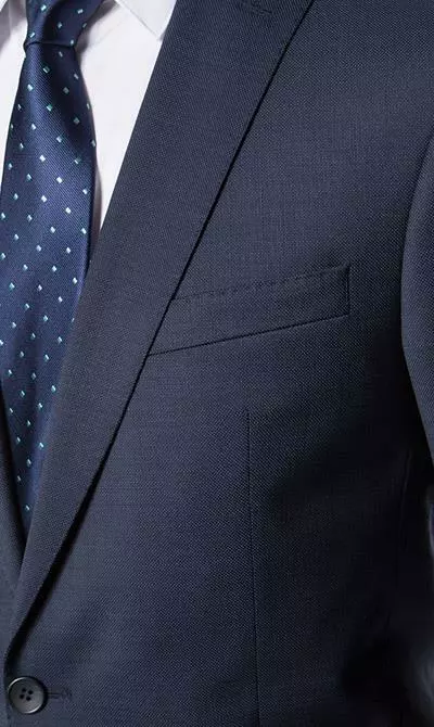 Carl Gross Anzug 40/017S1/323012+332023/63 Modern Fit, Schurwolle Super120, Dunkelblau meliert, Marine 5 Carl Gross Anzug 40/017S1/323012+332023/63 Modern Fit, Schurwolle Super120, Dunkelblau meliert, Marine – Bild 3