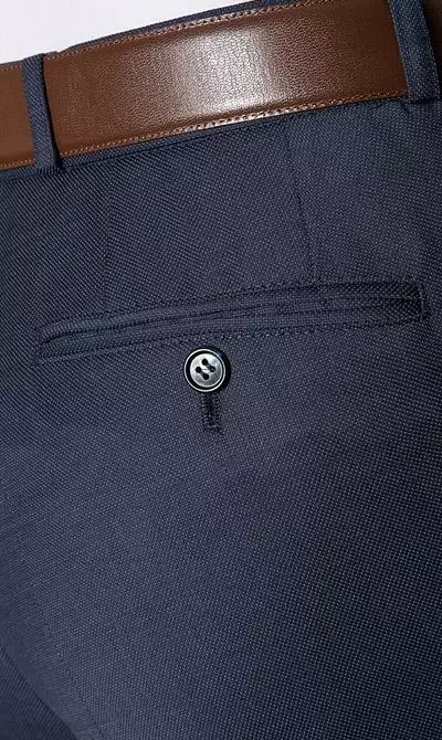 Carl Gross Anzug 40/017S1/323012+332023/63 Modern Fit, Schurwolle Super120, Dunkelblau meliert, Marine 10 Carl Gross Anzug 40/017S1/323012+332023/63 Modern Fit, Schurwolle Super120, Dunkelblau meliert, Marine – Bild 8