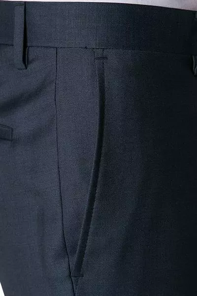 ROY ROBSON Hose 5067/0240/018 Slim Fit, Schurwolle Super110 Lanificio F.lli Cerruti, Dunkelblau meliert, Dunkelblau 4 ROY ROBSON Hose 5067/0240/018 Slim Fit, Schurwolle Super110 Lanificio F.lli Cerruti, Dunkelblau meliert, Dunkelblau – Bild 2