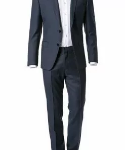 ROY ROBSON Anzug 5067/2042+0240/018 Slim Fit, Schurwolle Super110, Dunkelblau meliert, Dunkelblau