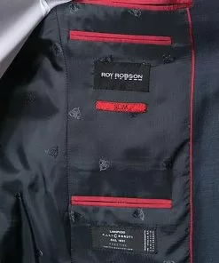 ROY ROBSON Anzug 5067/2042+0240/018 Slim Fit, Schurwolle Super110, Dunkelblau meliert, Dunkelblau -Anzüge & Westen Geschäft 206471 norm4