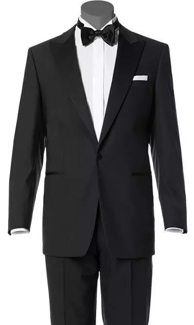 Wilvorst Smoking 401201/01/1550/0+530 Classic Line, Schurwolle Super100, Schwarz 4 Wilvorst Smoking 401201/01/1550/0+530 Classic Line, Schurwolle Super100, Schwarz – Bild 2