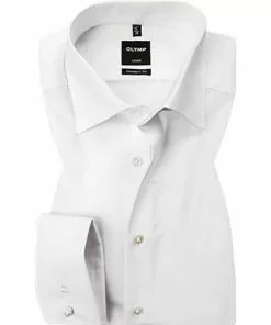 OLYMP Hemd Luxor Modern Fit 1810/65/00 Popeline, Weiß, Weiss