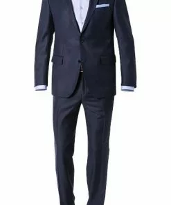 Carl Gross Anzug 40/016N0/323012+332023/63 Modern Fit, Schurwolle, Marine meliert, Marine