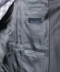 EDUARD DRESSLER Anzug 00510/6B51+3B25/26 Schurwolle Super140, Mittelgrau meliert, Anthrazit -Anzüge & Westen Geschäft 216238 norm4