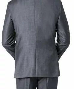 EDUARD DRESSLER Anzug 00510/6B51+3B25/26 Schurwolle Super140, Mittelgrau meliert, Anthrazit -Anzüge & Westen Geschäft 216238 norm5