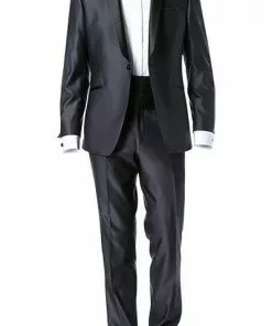 Wilvorst Smoking 433100/32/18501/631/2 Super Slim Line, Wolle, Nachtblau