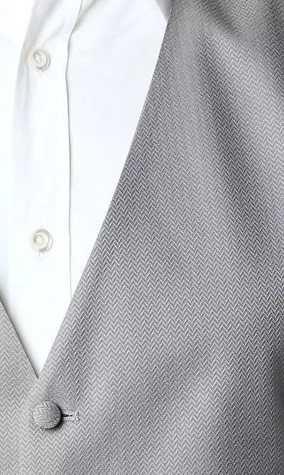 Wilvorst Weste 408235/21/20 Wolle-Seide, Silbergrau 4 Wilvorst Weste 408235/21/20 Wolle-Seide, Silbergrau – Bild 2