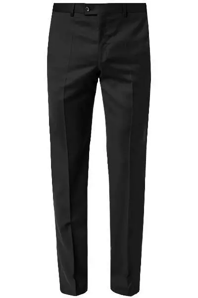 HILTL Hose Piacenza 44056/34600/01 Contemporary Fit, Schurwolle, Schwarz 4 HILTL Hose Piacenza 44056/34600/01 Contemporary Fit, Schurwolle, Schwarz – Bild 2