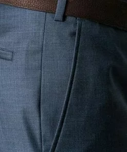 EDUARD DRESSLER Hose Jeff 00510/3B25/46 Schurwolle, Blau meliert, Stahlblau 6 EDUARD DRESSLER Hose Jeff 00510/3B25/46 Schurwolle, Blau meliert, Stahlblau -Anzüge & Westen Geschäft 219828 norm2