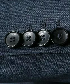 EDUARD DRESSLER Anzug 00510/6B51+3B25/46 Schurwolle, Blau meliert, Stahlblau -Anzüge & Westen Geschäft 219829 norm3