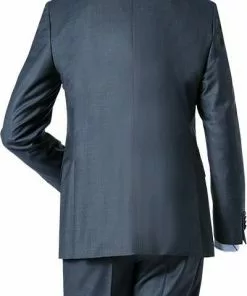 EDUARD DRESSLER Anzug 00510/6B51+3B25/46 Schurwolle, Blau meliert, Stahlblau -Anzüge & Westen Geschäft 219829 norm5