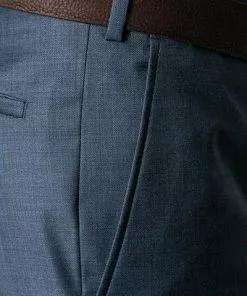 EDUARD DRESSLER Anzug 00510/6B51+3B25/46 Schurwolle, Blau meliert, Stahlblau -Anzüge & Westen Geschäft 219829 norm7