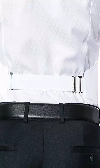 Botthof Frackweste 83-04-102/10 Baumwolle, Weiß 5 Botthof Frackweste 83-04-102/10 Baumwolle, Weiß – Bild 3