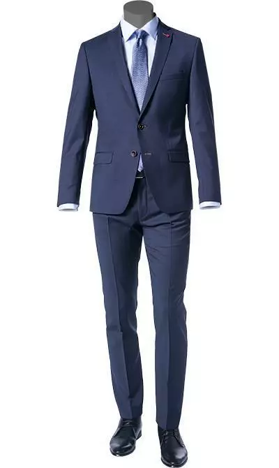 ROY ROBSON Anzug 5066/2022+0240/019 Slim Fit, Schurwolle Super100, Marine-royal meliert, Dunkelblau 3 ROY ROBSON Anzug 5066/2022+0240/019 Slim Fit, Schurwolle Super100, Marine-royal meliert, Dunkelblau