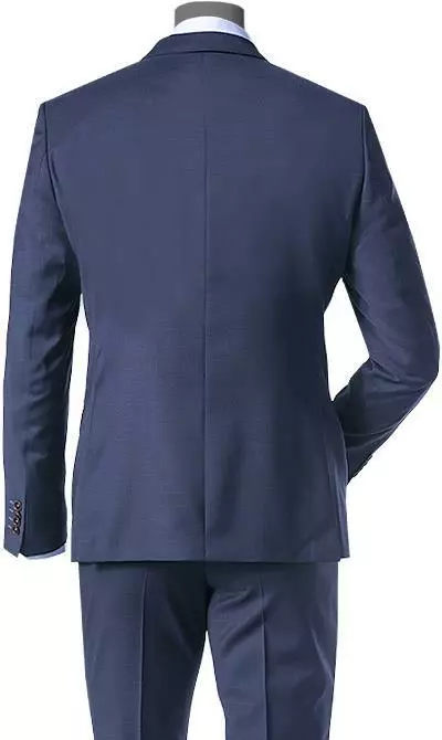 ROY ROBSON Anzug 5066/2022+0240/019 Slim Fit, Schurwolle Super100, Marine-royal meliert, Dunkelblau 7 ROY ROBSON Anzug 5066/2022+0240/019 Slim Fit, Schurwolle Super100, Marine-royal meliert, Dunkelblau – Bild 5