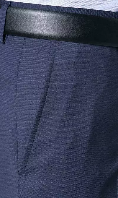 ROY ROBSON Anzug 5066/2022+0240/019 Slim Fit, Schurwolle Super100, Marine-royal meliert, Dunkelblau 9 ROY ROBSON Anzug 5066/2022+0240/019 Slim Fit, Schurwolle Super100, Marine-royal meliert, Dunkelblau – Bild 7