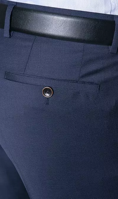 ROY ROBSON Anzug 5066/2022+0240/019 Slim Fit, Schurwolle Super100, Marine-royal meliert, Dunkelblau 10 ROY ROBSON Anzug 5066/2022+0240/019 Slim Fit, Schurwolle Super100, Marine-royal meliert, Dunkelblau – Bild 8