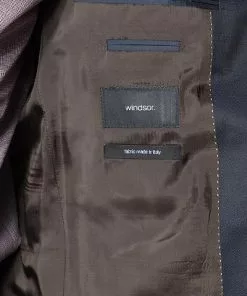 Windsor Anzug 13009345+13009348/420 Anzug Sera-Sole, Shaped Fit, Schurwolle, Nachtblau meliert, Marine -Anzüge & Westen Geschäft 227908 norm5