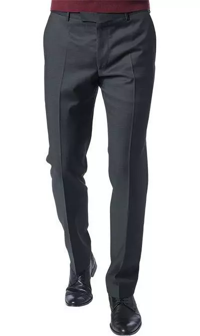 Windsor Anzug 13009345+13009348/410 Anzug Sera-Sole, Shaped Fit, Schurwolle, Schwarz meliert, Schwarz 8 Windsor Anzug 13009345+13009348/410 Anzug Sera-Sole, Shaped Fit, Schurwolle, Schwarz meliert, Schwarz – Bild 6