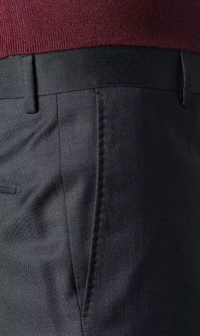 Windsor Anzug 13009345+13009348/410 Anzug Sera-Sole, Shaped Fit, Schurwolle, Schwarz meliert, Schwarz 10 Windsor Anzug 13009345+13009348/410 Anzug Sera-Sole, Shaped Fit, Schurwolle, Schwarz meliert, Schwarz – Bild 8