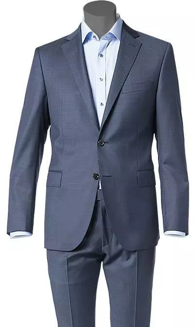 Windsor Anzug 13009345+13009348/425 Anzug Sera-Sole, Shaped Fit, Schurwolle, Dunkelblau meliert, Stahlblau 4 Windsor Anzug 13009345+13009348/425 Anzug Sera-Sole, Shaped Fit, Schurwolle, Dunkelblau meliert, Stahlblau – Bild 2