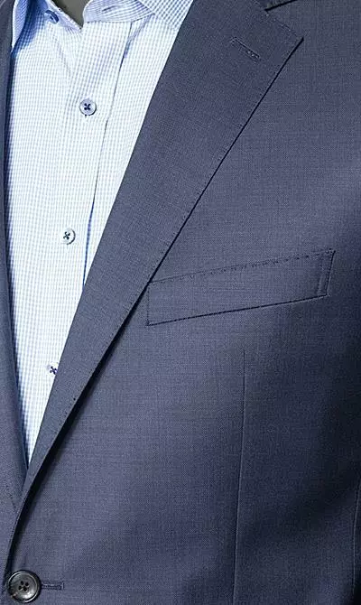 Windsor Anzug 13009345+13009348/425 Anzug Sera-Sole, Shaped Fit, Schurwolle, Dunkelblau meliert, Stahlblau 5 Windsor Anzug 13009345+13009348/425 Anzug Sera-Sole, Shaped Fit, Schurwolle, Dunkelblau meliert, Stahlblau – Bild 3