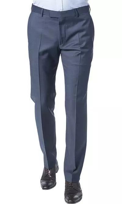 Windsor Anzug 13009345+13009348/425 Anzug Sera-Sole, Shaped Fit, Schurwolle, Dunkelblau meliert, Stahlblau 8 Windsor Anzug 13009345+13009348/425 Anzug Sera-Sole, Shaped Fit, Schurwolle, Dunkelblau meliert, Stahlblau – Bild 6