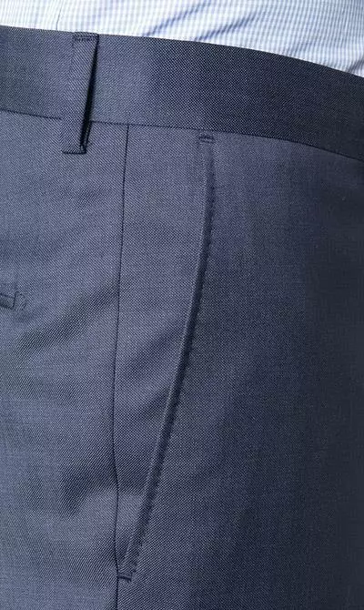 Windsor Anzug 13009345+13009348/425 Anzug Sera-Sole, Shaped Fit, Schurwolle, Dunkelblau meliert, Stahlblau 10 Windsor Anzug 13009345+13009348/425 Anzug Sera-Sole, Shaped Fit, Schurwolle, Dunkelblau meliert, Stahlblau – Bild 8