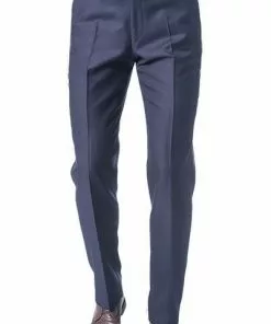 DIGEL Hose Preference Moder Fit 99652/Per/22 Hose Per, Modern Fit, Schurwolle Super110 REDA, Marinelblau meliert, Marine