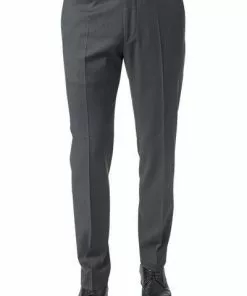 Windsor Hose L-WH Sole 13009349/113 Shaped Fit, Merinowolle Super130 Loro Piana, Anthrazit meliert, Anthrazit