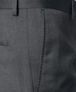 Windsor Hose L-WH Sole 13009349/113 Shaped Fit, Merinowolle Super130 Loro Piana, Anthrazit meliert, Anthrazit -Anzüge & Westen Geschäft 229075 norm3