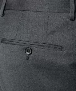 Windsor Hose L-WH Sole 13009349/113 Shaped Fit, Merinowolle Super130 Loro Piana, Anthrazit meliert, Anthrazit -Anzüge & Westen Geschäft 229075 norm4