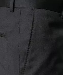 Windsor Hose L-WH Sole 13009349/110 Shaped Fit, Merinowolle Super130 Loro Piana, Schwarz -Anzüge & Westen Geschäft 229076 norm3