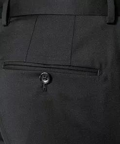 Windsor Hose L-WH Sole 13009349/110 Shaped Fit, Merinowolle Super130 Loro Piana, Schwarz -Anzüge & Westen Geschäft 229076 norm4