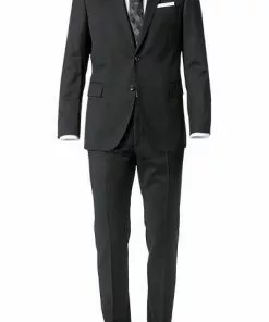 Windsor Anzug 13009346+13009349/110 Anzug Sera-Sole, Shaped Fit, Merinowolle Super130, Schwarz