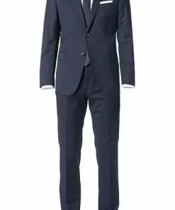 Windsor Anzug 13009346+13009349/120 Anzug Sera-Sole, Shaped Fit, Merinowolle Super130, Dunkelblau, Marine