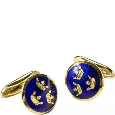 Stenströms Manschettenknöpfe 900002 Gold-kobald 3 Stenströms Manschettenknöpfe 900002 Gold-kobald