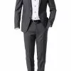 ROY ROBSON Anzug 5066/2022+0240/008 Slim Fit, Schurwolle Super100, Grau meliert, Anthrazit -Anzüge & Westen Geschäft 231089 norm