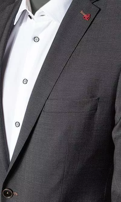 ROY ROBSON Anzug 5066/2022+0240/008 Slim Fit, Schurwolle Super100, Grau meliert, Anthrazit 4 ROY ROBSON Anzug 5066/2022+0240/008 Slim Fit, Schurwolle Super100, Grau meliert, Anthrazit – Bild 2