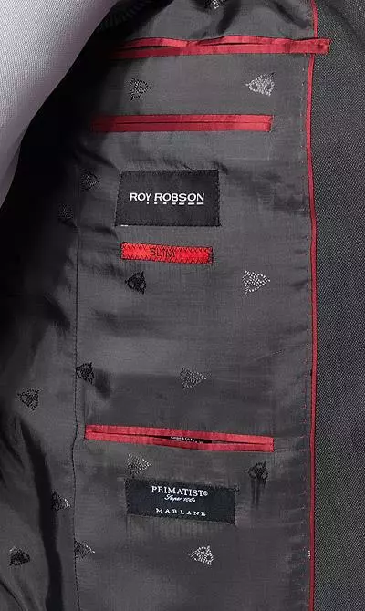 ROY ROBSON Anzug 5066/2022+0240/008 Slim Fit, Schurwolle Super100, Grau meliert, Anthrazit 6 ROY ROBSON Anzug 5066/2022+0240/008 Slim Fit, Schurwolle Super100, Grau meliert, Anthrazit – Bild 4