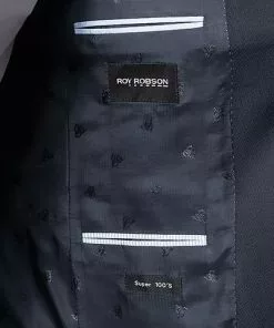 ROY ROBSON Anzug 5005/3042+0340/018 Regular Fit, Schurwolle Super100, Nachtblau meliert, Nachtblau -Anzüge & Westen Geschäft 231119 norm4