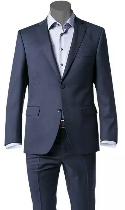 Carl Gross Anzug 50/042S0/323022+332023/63 Modern Fit, Schurwolle Super110 REDA, Dunkelblau, Marine 4 Carl Gross Anzug 50/042S0/323022+332023/63 Modern Fit, Schurwolle Super110 REDA, Dunkelblau, Marine – Bild 2