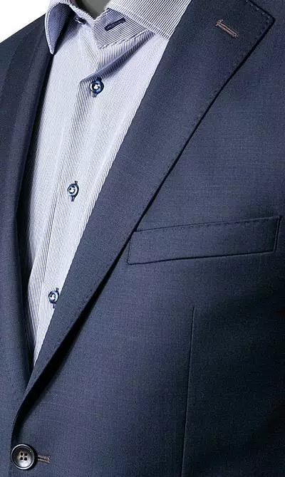 Carl Gross Anzug 50/042S0/323022+332023/63 Modern Fit, Schurwolle Super110 REDA, Dunkelblau, Marine 5 Carl Gross Anzug 50/042S0/323022+332023/63 Modern Fit, Schurwolle Super110 REDA, Dunkelblau, Marine – Bild 3